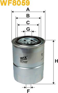 WIX Filters WF8059 - Топливный фильтр autospares.lv