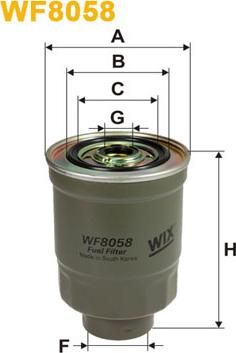 WIX Filters WF8058 - Топливный фильтр autospares.lv