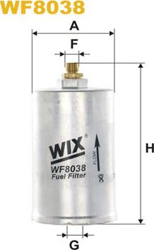 WIX Filters WF8038 - Топливный фильтр autospares.lv