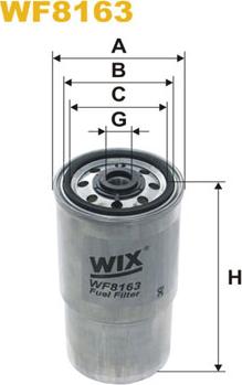WIX Filters WF8163 - Топливный фильтр autospares.lv