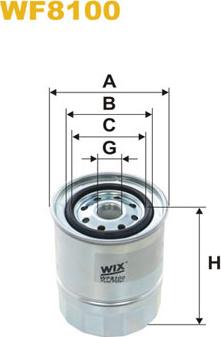 WIX Filters WF8100 - Топливный фильтр autospares.lv