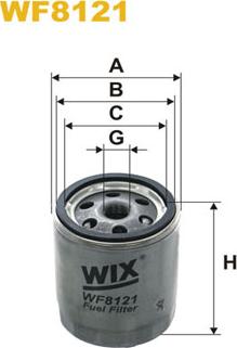 WIX Filters WF8121 - Топливный фильтр autospares.lv