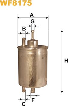 WIX Filters WF8175 - Топливный фильтр autospares.lv