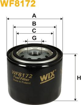 WIX Filters WF8172 - Топливный фильтр autospares.lv