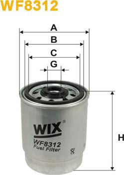 WIX Filters WF8312 - Топливный фильтр autospares.lv