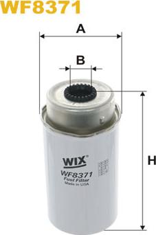 WIX Filters WF8371 - Топливный фильтр autospares.lv