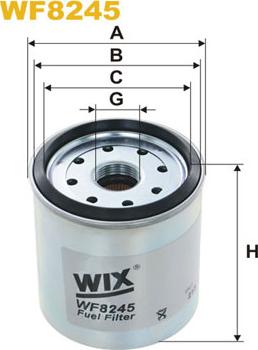 WIX Filters WF8245 - Топливный фильтр autospares.lv
