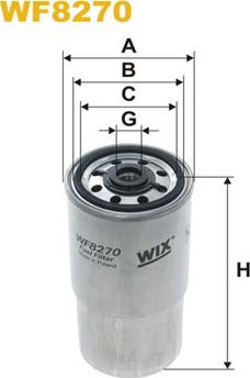 WIX Filters WF8270 - Топливный фильтр autospares.lv