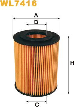 WIX Filters WL7416 - Масляный фильтр autospares.lv