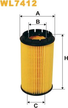 WIX Filters WL7412 - Масляный фильтр autospares.lv