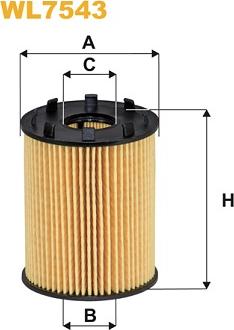 WIX Filters WL7543 - Масляный фильтр autospares.lv