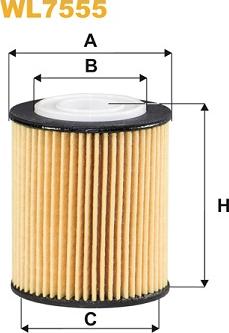 WIX Filters WL7555 - Масляный фильтр autospares.lv