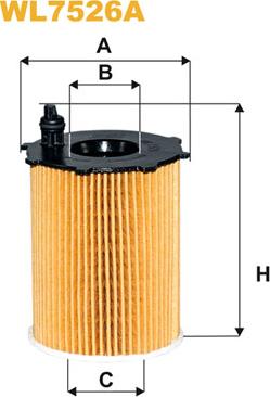 WIX Filters WL7526A - Масляный фильтр autospares.lv