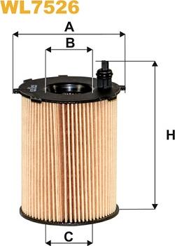 WIX Filters WL7526 - Масляный фильтр autospares.lv