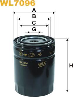 WIX Filters WL7096 - Масляный фильтр autospares.lv