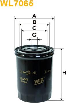 WIX Filters WL7065 - Масляный фильтр autospares.lv