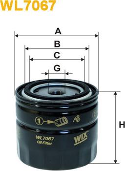 WIX Filters WL7067 - Масляный фильтр autospares.lv