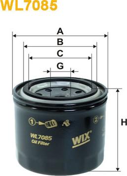 WIX Filters WL7085 - Масляный фильтр autospares.lv