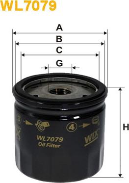 WIX Filters WL7079 - Масляный фильтр autospares.lv