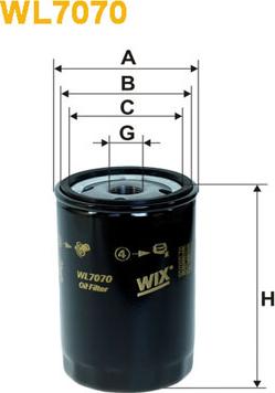 WIX Filters WL7070 - Масляный фильтр autospares.lv