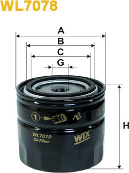 WIX Filters WL7078 - Масляный фильтр autospares.lv