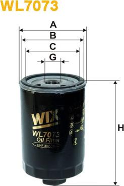 WIX Filters WL7073 - Масляный фильтр autospares.lv