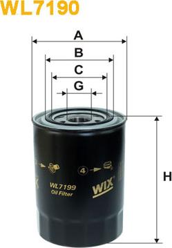 WIX Filters WL7199 - Масляный фильтр autospares.lv