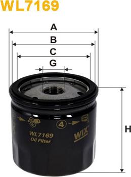 WIX Filters WL7169 - Масляный фильтр autospares.lv