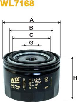 WIX Filters WL7168 - Масляный фильтр autospares.lv
