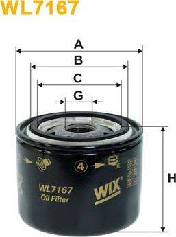 WIX Filters WL7167 - Масляный фильтр autospares.lv