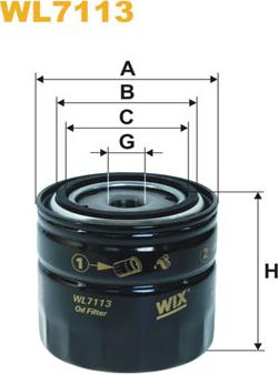 WIX Filters WL7113 - Масляный фильтр autospares.lv