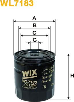 WIX Filters WL7183 - Масляный фильтр autospares.lv