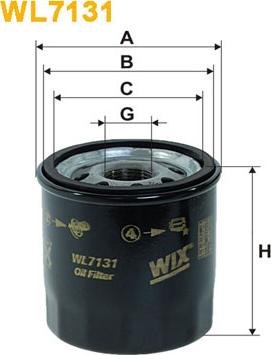 WIX Filters WL7131 - Масляный фильтр autospares.lv