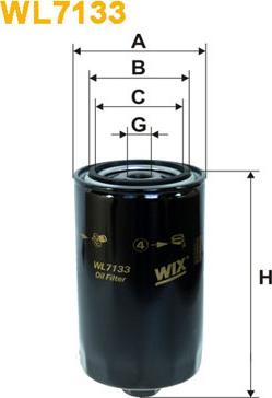 WIX Filters WL7133 - Масляный фильтр autospares.lv