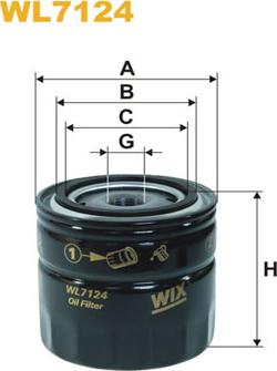 WIX Filters WL7124 - Масляный фильтр autospares.lv
