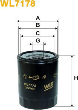 WIX Filters WL7178 - Масляный фильтр autospares.lv