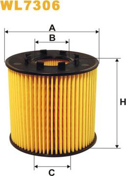 WIX Filters WL7306 - Масляный фильтр autospares.lv