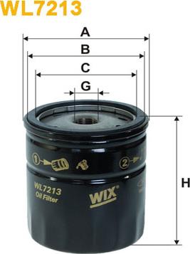 WIX Filters WL7213 - Масляный фильтр autospares.lv