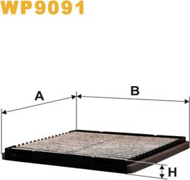 WIX Filters WP9091 - Фильтр воздуха в салоне autospares.lv