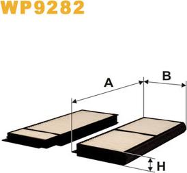 WIX Filters WP9282 - Фильтр воздуха в салоне autospares.lv