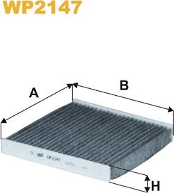 WIX Filters WP2147 - Фильтр воздуха в салоне autospares.lv