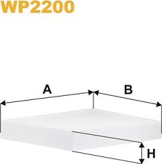 WIX Filters WP2200 - Фильтр воздуха в салоне autospares.lv