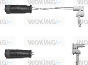 Woking 001039 - Сигнализатор, износ тормозных колодок autospares.lv