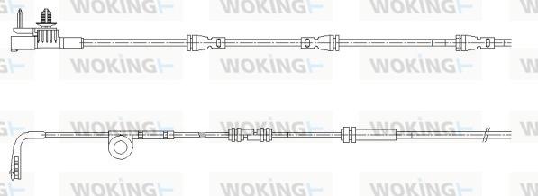 Woking 001193 - Сигнализатор, износ тормозных колодок autospares.lv