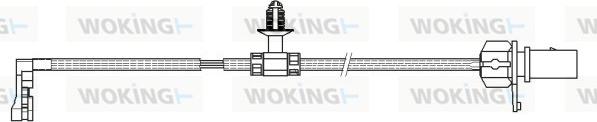 Woking 001166 - Сигнализатор, износ тормозных колодок autospares.lv