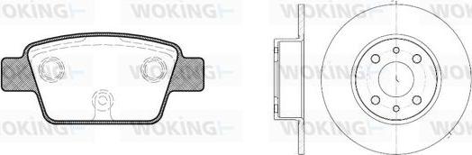 Woking 89613.00 - Дисковый тормозной механизм, комплект autospares.lv