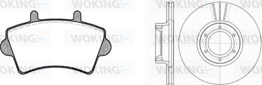 Woking 89193.00 - Дисковый тормозной механизм, комплект autospares.lv