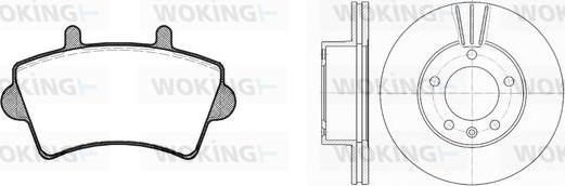 Woking 89193.01 - Дисковый тормозной механизм, комплект autospares.lv