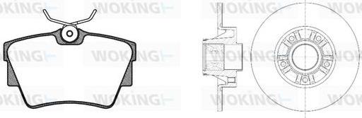 Woking 84913.20 - Дисковый тормозной механизм, комплект autospares.lv