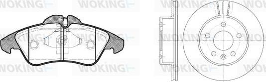 Woking 84783.00 - Дисковый тормозной механизм, комплект autospares.lv